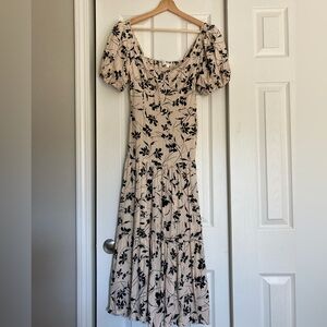 ASTR the Label Floral Puff Sleeve Dress